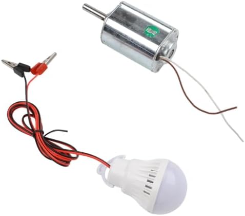 DIY Breeze Wind Turbine and Hand Crank Permanent Magnet Generator Kit, 12V 80W Output, Metal and ABS Construction, Includes Motor, Bulb, Fan or Crank Options, Supports Home or Outdoor LED Lighting - Image 7