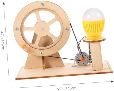 DIY Hand-Cranked Generator Kit - Portable Wooden Science Project for Building & Learning Electrical Principles - Image 6