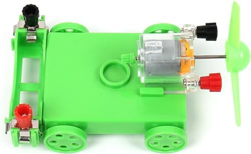 Wind Powered Car Wind Energy Driven Fun Car DIY Technology Small Production Educational Science and Education DIY Electric Propeller Wind Car - Image 7