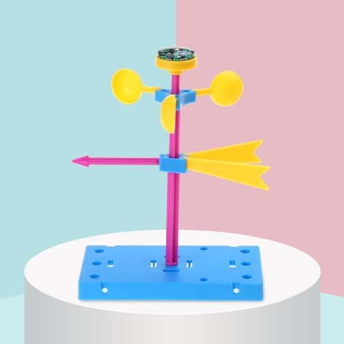 1set Wind Vane Model Anemometer Kit Speed Measurement Toy for Physics Experiment Supp Speed Measurement Toy - Image 7