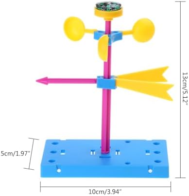 1Set Wind Vane Model Handmade Anemometer Measurement Toy for Physics Experiment Supp - Image 7