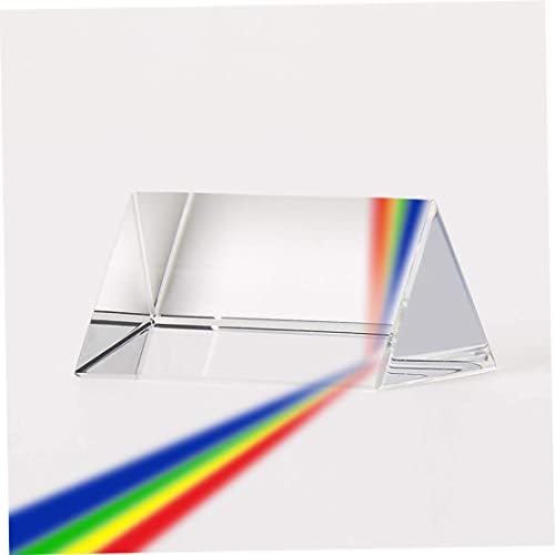 Optical Crystal Prism Refractor Rainbow Maker Glass Light Prism for Science Teaching Spectrum Physics Photography Decoration 4PCS, Refractor - Image 7