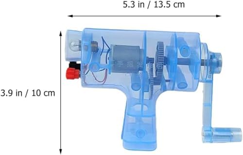 Hand-Operated Generator, Scientific Physics and Electrical Experimental Equipment Hand Generator Miniature Wind Hydraulic Generator DIY Electric Generator DIY Kits DIY Generator Model - Image 7