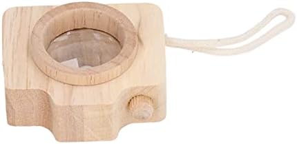 Bee Eye Effect Prism Lens Toy, Camera Style, Oak Wood, 2x1.9x1 Inch, Portable Educational Toy - Image 7