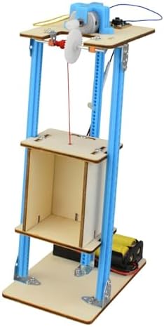 Kids Elevator Toy DIY Model Building Kit Science Experiment Kit Educational Material Package Wood Suitable for School Teaching Home Experiments Gift - Image 7