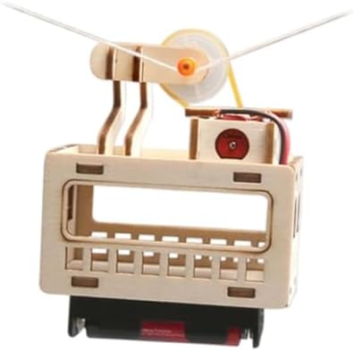 DIY Wooden Sightseeing Cable Car Model Kit, Gear Drive Science Toy, 4.72×4.33 in for Kids and Beginners - Image 7