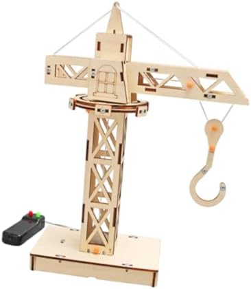 Wood Mechanical Building Toy, Stem Models Building Toy, Tower Cranes Science Experiments DIY for Teens, Children, Kids - Image 7