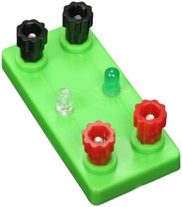 Emitting Diode Experiment Props STEM Physics Electric Circuit Board Learning Tool for Student Teacher Light Emitting Diode Colorful Neon Bulb Physics and Electricity Experimental Equipment - Image 7