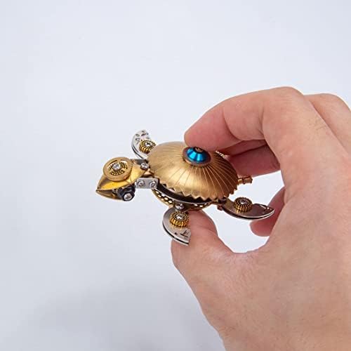 3D Metal Puzzle, Steampunk Turtle Model, Puzzle DIY Craft Kit, Gifts for Teens and Adults (100+PCS) - Image 7