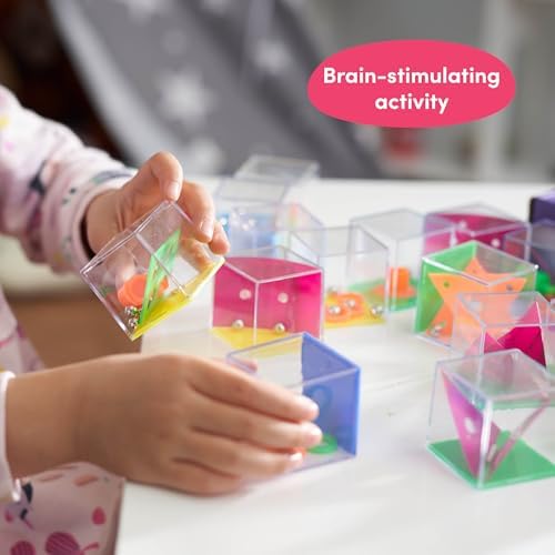THE TWIDDLERS 12 Pack Brain Teaser Puzzle Cubes, Kids Party Favors - Assorted Difficulty Levels, Christmas Goodie Bag Fillers, Birthday Party Toys, Educational Classroom Prizes, Gifts for Boys Girls - Image 7
