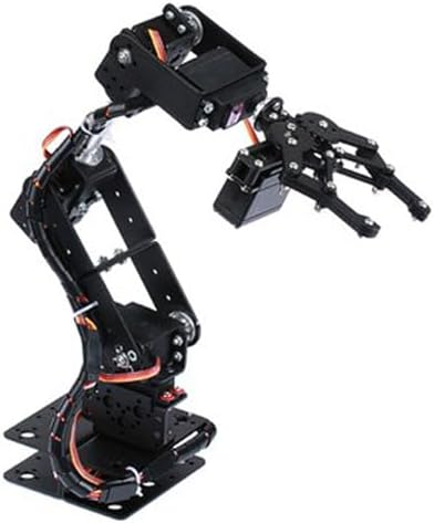 FLEXMAN Robotic Arm Kit, 6DOF Robot Mechanical Arm Clamp Claw Kit, Programmable Aluminum Industrial Robot DOF Manipulator for Teaching DIY - Image 7