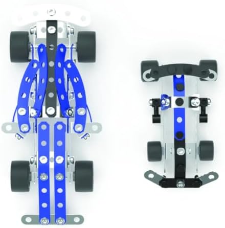 MECCANO Masters 6-in-1 Race Cars Building Toys - Engineering Construction Kit with 191 Parts, Real Tools, Advanced Building Challenges, Birthday Gifts for Ages 10+ - Image 7