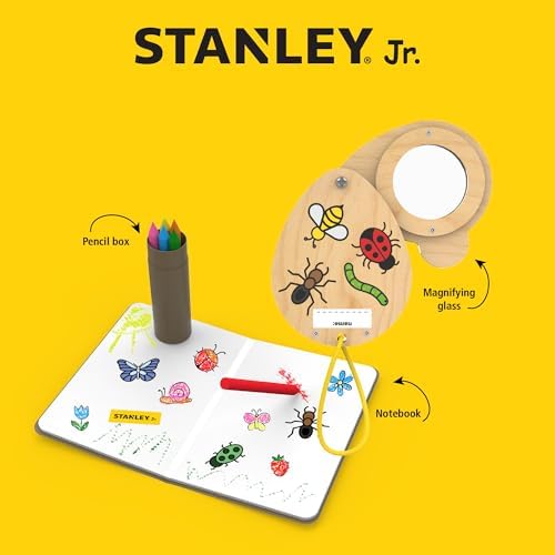 Red Toolbox Stanley Jr. Wood Magnifying Glass Kit - Image 6
