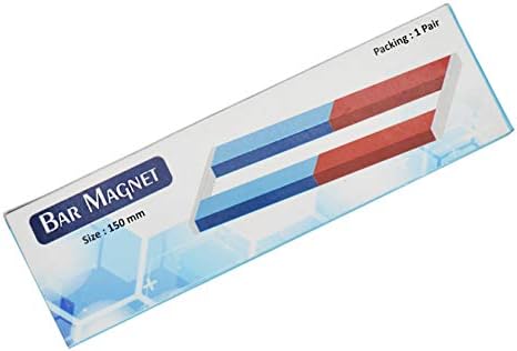 EISCO 2PK Bar Magnets, 6 Inch - N/S - Includes Keepers - Chrome Steel - Image 3