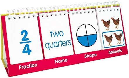 Junior Learning Fraction Flips Double-Sided Flip Stand, Grade 2-3 - Image 2