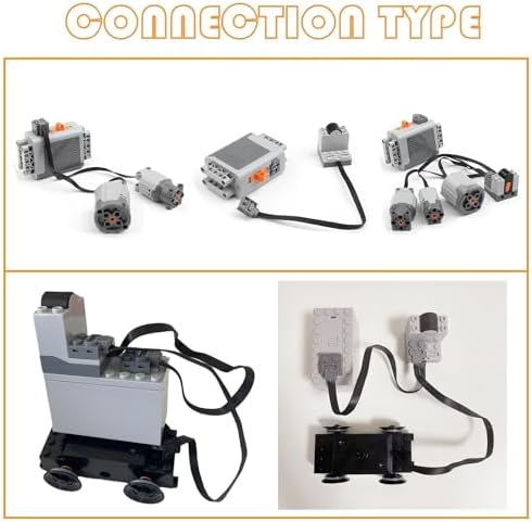 16 PCS Technology Power Function Motor Set Remote Control Motor Kit Compatible with Technic Power Function Kit - Image 5