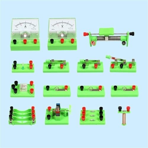 Complete Physics Electromagnetism Experiment Box, Full Set Electricity & Magnetism Circuit Assembly Kit, Voltmeter Ammeter Electromagnetic Principle Teaching Equipment - Image 7