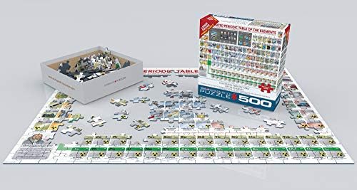 EuroGraphics (EURHR) Illustrated Periodic Table of The Elements 500Piece Puzzle 500Piece Jigsaw Puzzle, Multicoloured (6500-5355) - Image 3