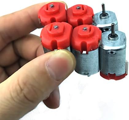 18 Set DC Motors Kit, Mini Electric Hobby Motor 3V -12V 25000 RPM Strong Magnetic with Shaft Propeller, 2 x AA Battery Holder,9V Battery Clip Connector,Plastic Wheels for DIY Science Projects - Image 7