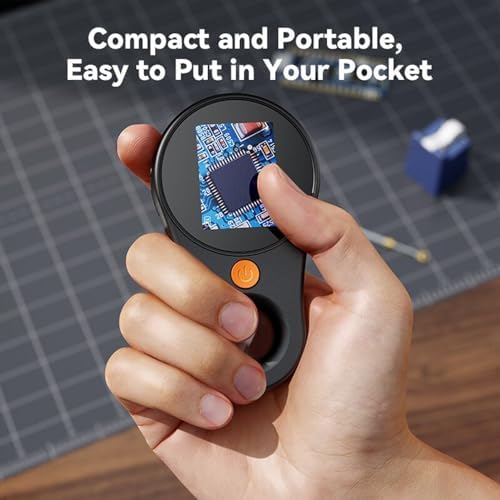 500X Handheld Digital Microscope Portable Magnifying Glass with 2.0 Inch Screen and 8 LED Lights for Kids and Adults 500X Handheld Digital Microscope Portable Magnifying Glass (Black) - Image 7