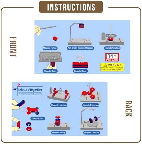 Magnet Experiment Kit, 10+ STEM Science Projects, Educational Physics Kits - Image 6
