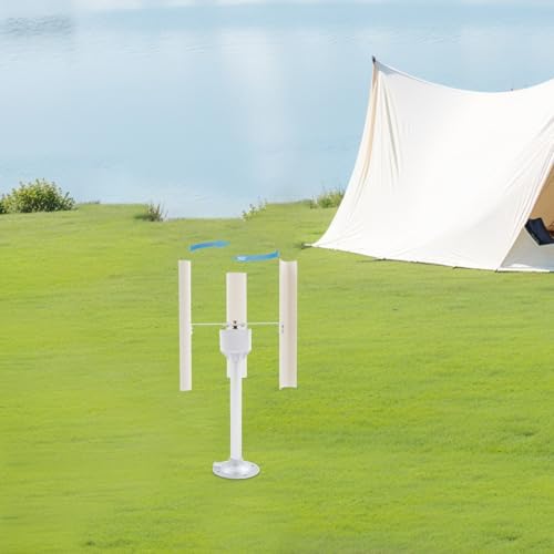 Vertical Axis Wind Turbine, 12V 40W 3-Phase Permanent Magnet Motor, DIY Wind Power Generator Kit with Low Noise ABS Blades for Home, Science Education, Off-Grid Projects - Image 7