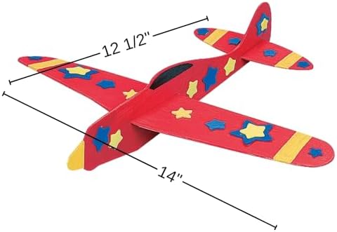 Fun Express DIY Unfinished Wood Airplane Kits Set of 12 - Image 4