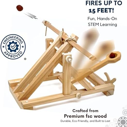 Pathfinders Stem Kits Roman Catapult STEM Educational Wooden Kit - Image 4