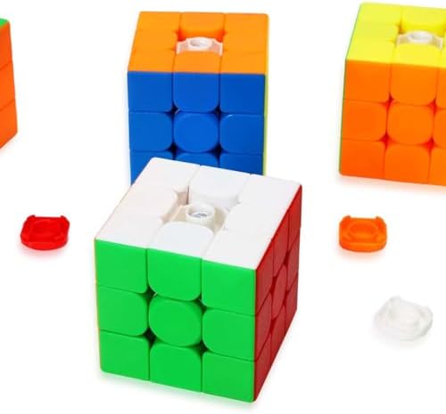 20 Pack 3x3 Speed Cube Set,3x3x3 Bulk Magic Cube Party Favors Stickerless Gifts for Kids Puzzle Game Toys - Image 5
