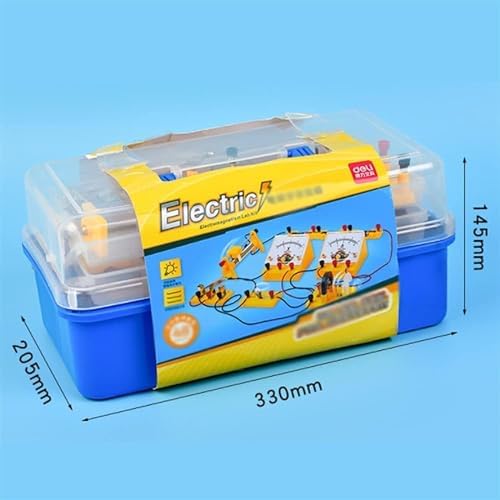 Large Size Physics Electricity & Electromagnetism Experiment Box, Full Accessory Lab Kit, Motor Generator Circuit Resistance Testing Equipment - Image 6