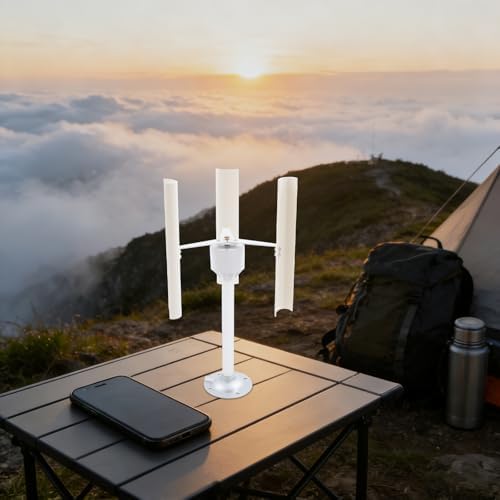 Vertical Axis Wind Turbine Generator Model 3-Blade 1-40W 1-20V ABS Permanent Magnet Motor Wind Power Generator DIY Science Education STEM Experiment Kit for Teaching Home Physics Project - Image 7
