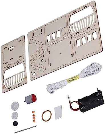 Wooden Sightseeing Cable Car, DIY Science Experiment Toy Kit with Electric Motor for Kids Christmas Birthday Gifts (DIY Wooden Sightseeing Cable Car) - Image 7