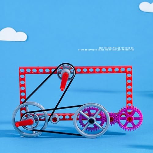 Hands on Gear and Pulley Assemble Toy Classroom Mechanical Engineering Experiment Set for Preschooler Ages 5+ Thinking Development - Image 7