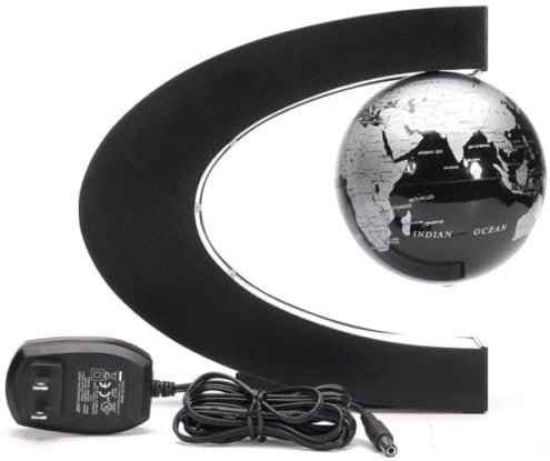 Magnetic Levitation Floating Globe 3 inch with LED Lights C Shape World Map for Desk Decoration - Image 7