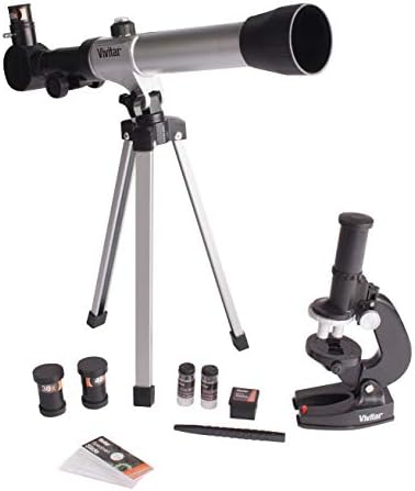 Vivitar VIV-TELMIC-20 20x/30x/40x Telescope and Microscope Kit (Black) by Vivitar