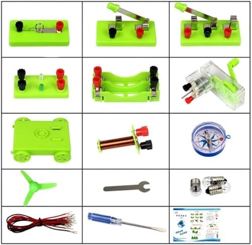 Basic Electricity Discovery Circuit Experiment Kit, Full Physics Laboratory Equipment Set, DIY Science Education Teaching Tool for Physical & Electromagnetism Exploration - Image 7