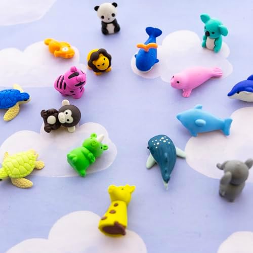 BAZIC Products Wildlife 3D Puzzle Erasers, Non-Toxic, 4-Set - Image 7