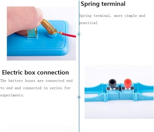 Full Set Physics Electromagnetism Experiment Box, Comprehensive Electric Circuit Teaching Kit Supports Over 50 Types of Electricity & Magnetism Laboratory Experiments - Image 7