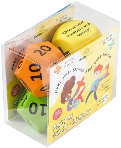 BETTERLINE Math Dice Game Kids Teens Adults Math Skill Game Educational - Image 7