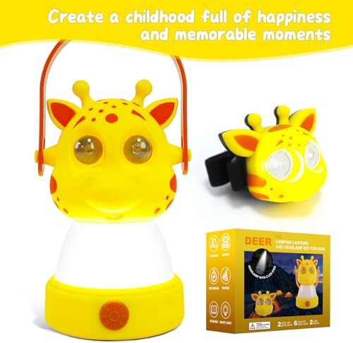 Let's Explore LED Camping Lantern & Headlamp, Battery Powered Night Light, Gift for Birthday, Lightweight Tent Lamp for Children (Deer Set) Age 6+ 8 9 10 11 12 13 14 - Image 6