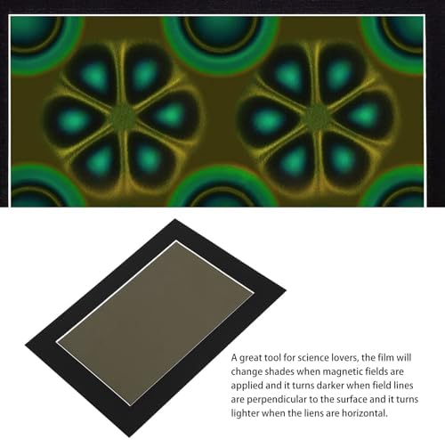 Magnetic Viewing Film,6X4 Inch Green Magnetic Field Display Film,Magnetic Flux Display, Magnetic Field Detector,Reusable - Image 7