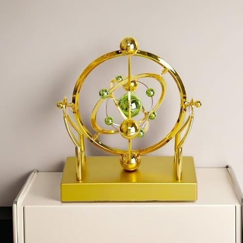 Celestial Orbit Perpetual Motion Pendulum, Magnetic Levitation Kinetic Sculpture for Office Desk, Educational Astronomy Display Art - Image 6