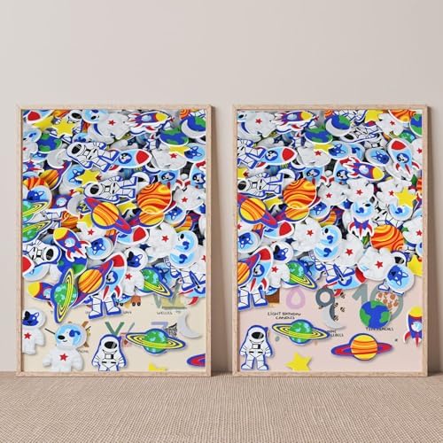 224pcs Universe Foam Stickers, Planet Space Astronaut System - Image 7