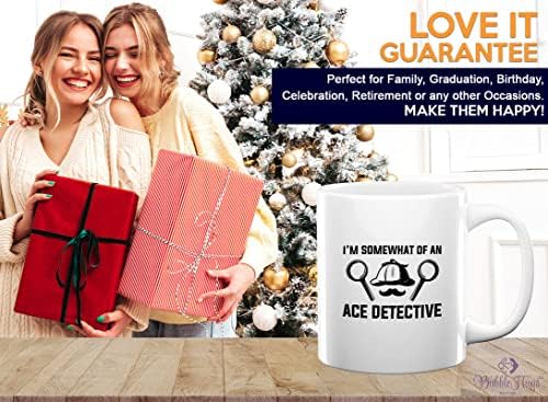 Detective Coffee Mug 11oz White - I'm Somewhat Of An - Private inverstigator Public investigator enigmatic person police training gift - Image 7