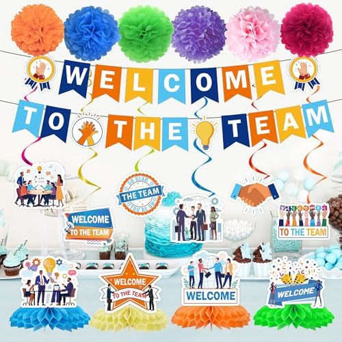 Welcome to the Team Honeycomb Table Centerpieces - Image 7
