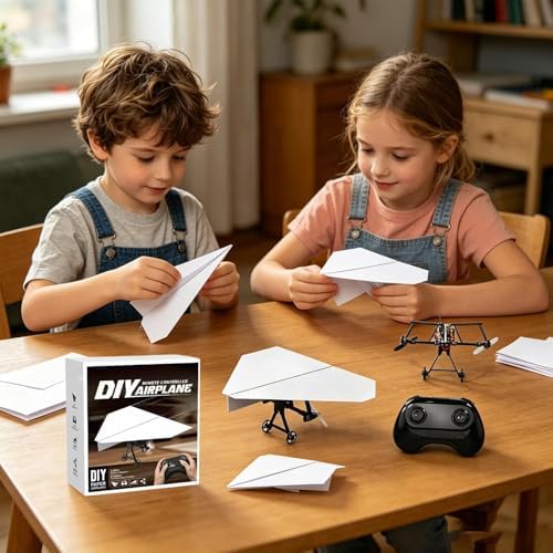 Paper Airplane Remote Control Electric Plane Toy - Image 7