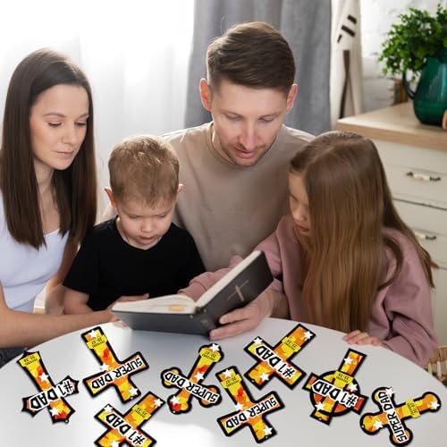 Renbuzhu 36PCS Fathers Day Crafts Bulk: Father's Religious Paper Suncatchers, Christian Sunday School Classroom Activity DIY Kits Gifts Decorations, Window Stained Glass Effect Art Supplies - Image 7