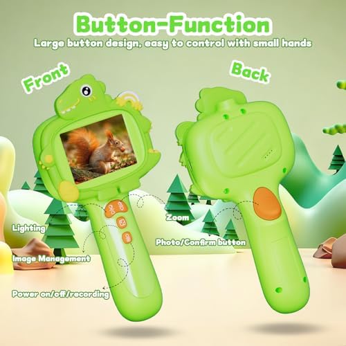 Kids Borescope Camera with Light, STEM Educational Toy, Green - Image 7