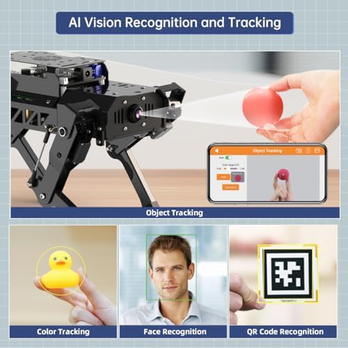PuppyPi Robot Dog with ChatGPT Large AI Models AI Embodied Intelligence ROS Robotic Dog Vision Scene Voice Understanding SLAM Mapping Navigation Bionic Quadruped Robot, Pro Kit & RaspberryPi5 2GB - Image 7