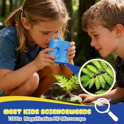 2 in 1 Microscope and Telescope, 4K 2.0" Screen, 1000X Microscope for Kids - Image 7